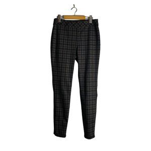 Women's Reversible Plaid Mid Rise Ponte Dress Pants